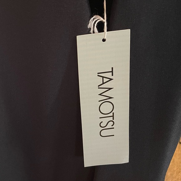 TAMOTSU NEW YORK LONG SLEEVE CLASSIC BLACK DRESS - Picture 8 of 9